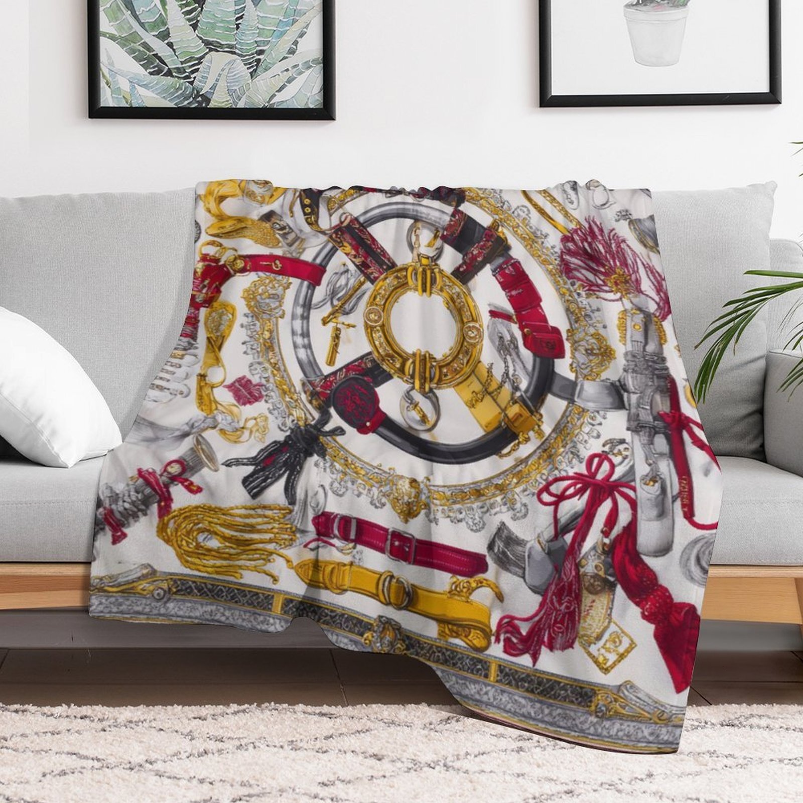 H Designer Horse blanket blanket throw cashmere vibration blanket copert Home Travel Throw Summer Air Conditioner Beach home bedding blankets throws H