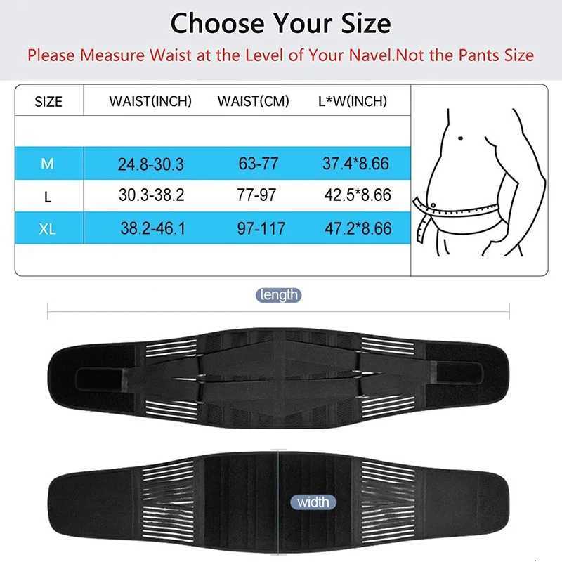 Lower Back Brace with 6 Stays Antiskid Orthopedic Lumbar Support Breathable Waist Support Belt for Gym Pain Relief Y251025