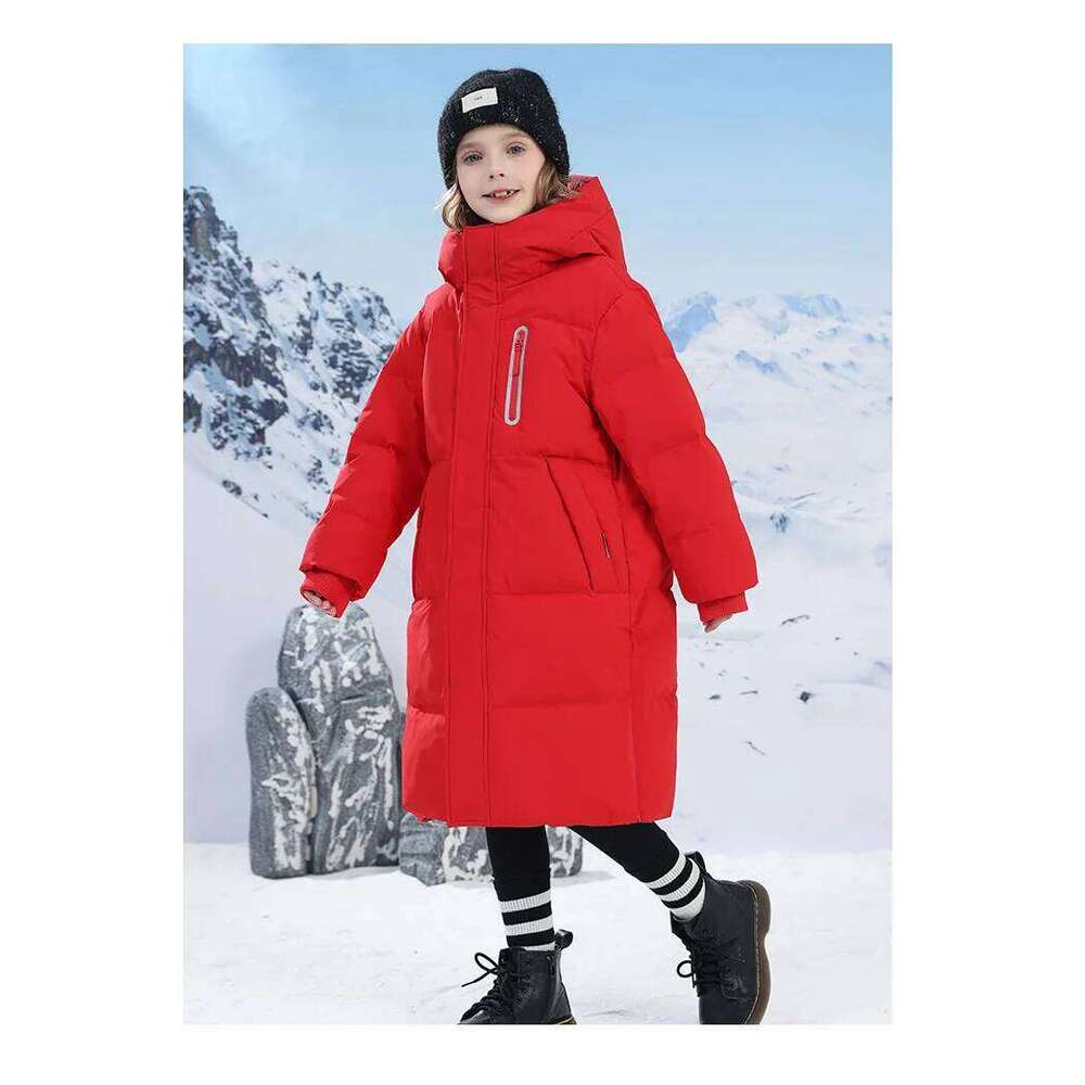 -20 Degrees Celsius Down Boys And Girls Jackets,2025 New Medium-Length Thickened Cotton-Padded Jackets For Children To Keep Warm