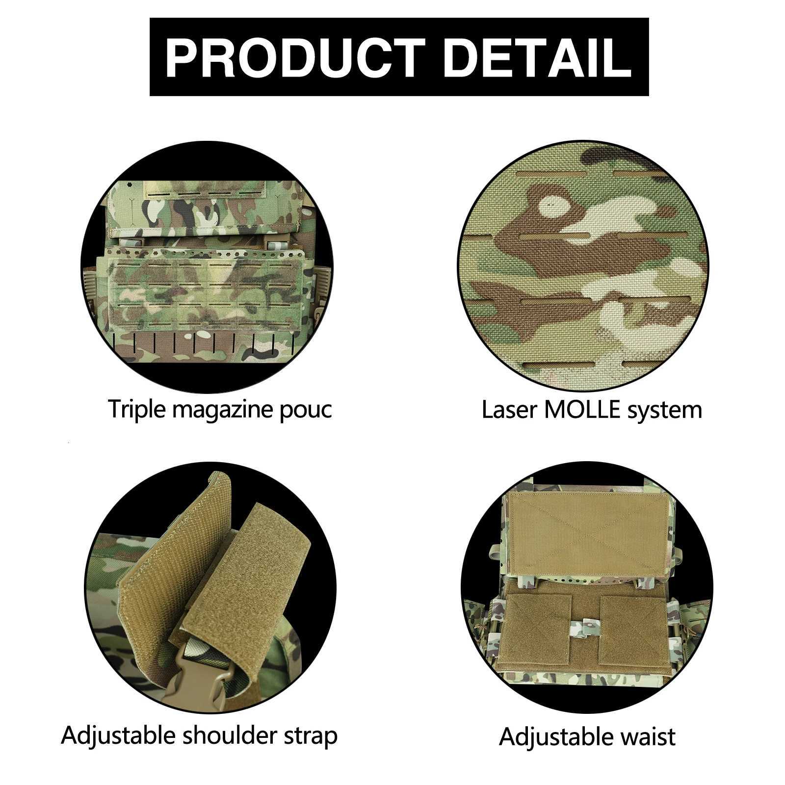 Artex Light Weight Quick Rease Combat Plate Carrier 1000D Nylon Mol Chaco Tactico Tactical Vest Hunting Vest Y251022