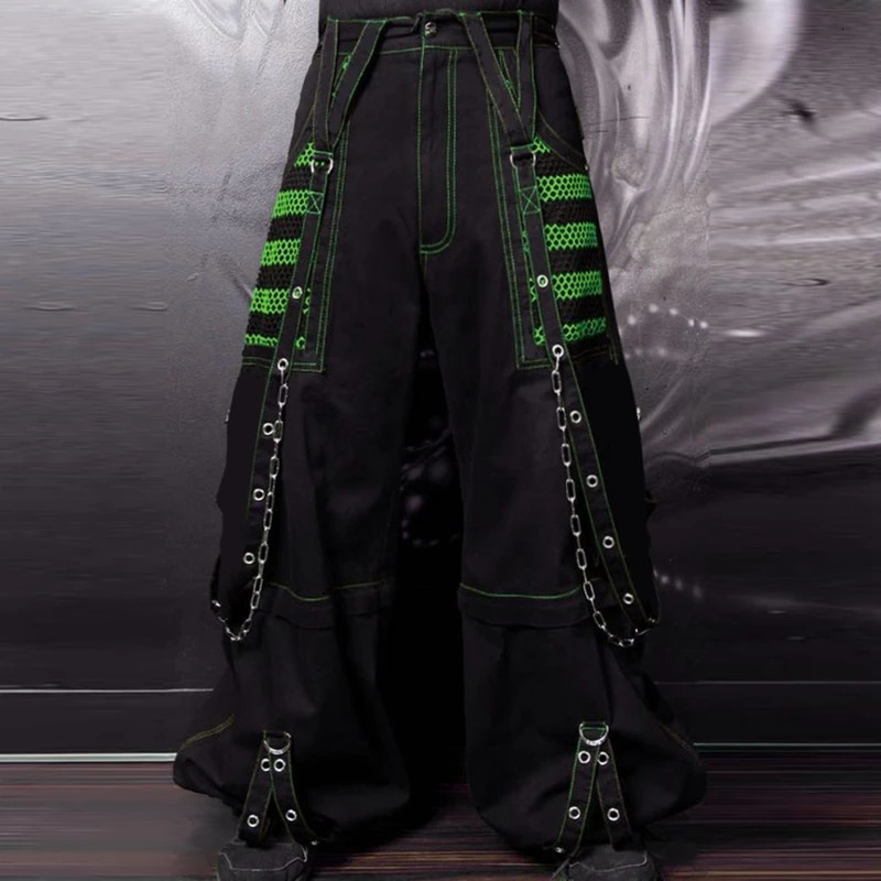 Punk Style Y2k Wid Leg Denim Pants Egirl Gothic Loose Trousers Cyber Grunge Cargo Pants Harajuku High Waist Baggy Jeans Women 251023