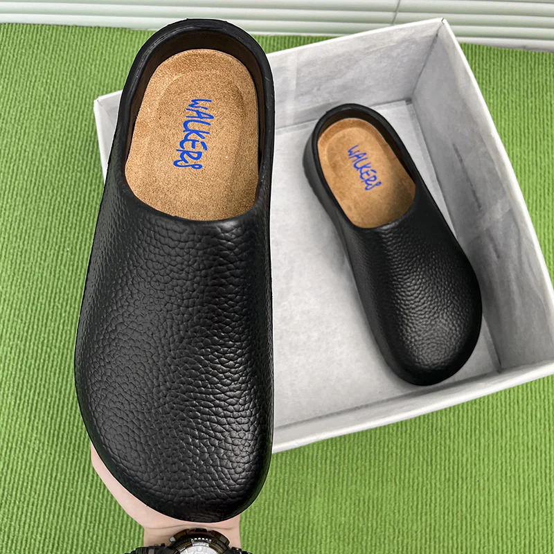 Mens and Womens Summer Breathable Waterproof NonSlip Kitchen Shoes SlipOn Beach Shoes ToeToe Sandals and Slippers 251023
