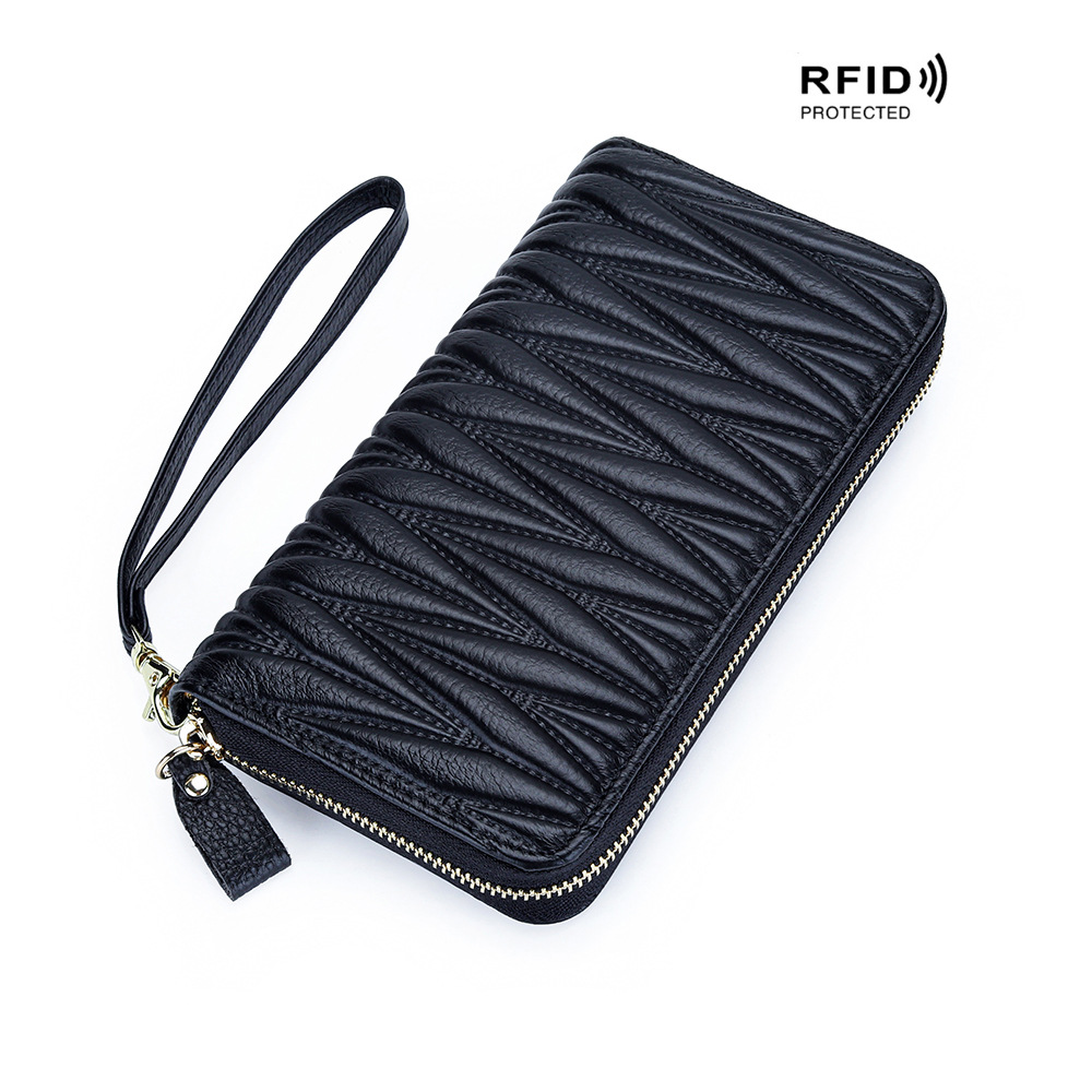 Designer Bag Woman Short Wallets Card Holders Designer Mini Purses Black Pink New Ladies Fashion Pleated Wallet Coin Purse Zipper Hand Bag