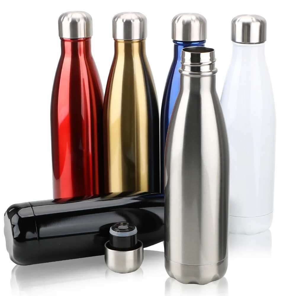 BPA Free Thermos Cola Water Beer Thermos DoubleWall Insulated Vacuum Flask Stainless Steel Water Bottle for Sport Bottles 500ml J251025