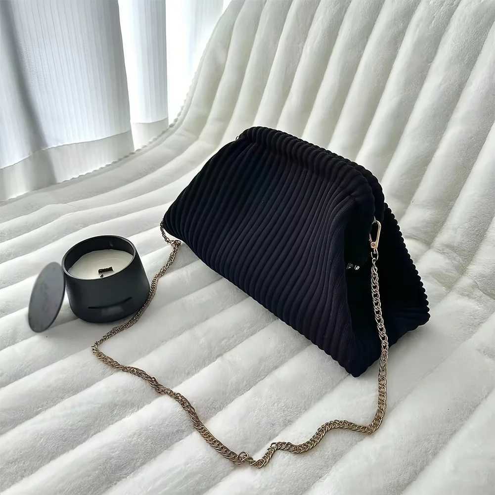 Women Evening Clutch Bag Corduroy Evening Purse Large Capacity Soft Clutch Handbag Chain Strap Chic Hobo Bag Trendy Sling Bag Z251024