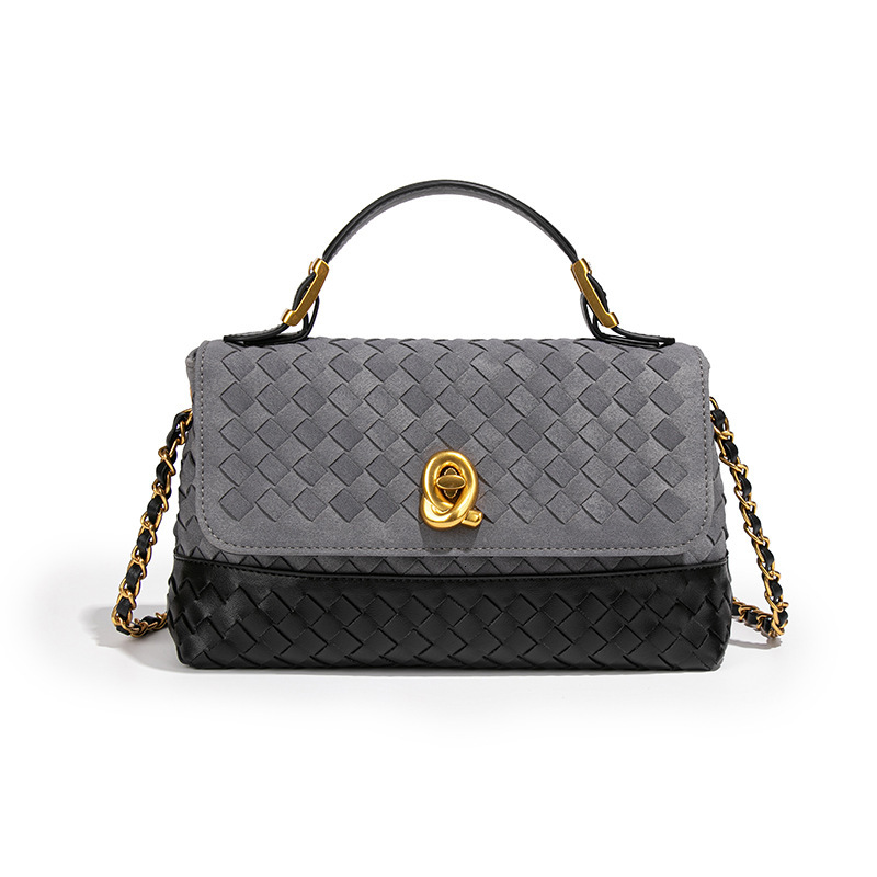 Luxury Brand Designer Bag 2025 New Suede Woven Bag Fashion Trend Velvet Crossbody Chain Messenger Bag Flap Handbag Envelope Bag