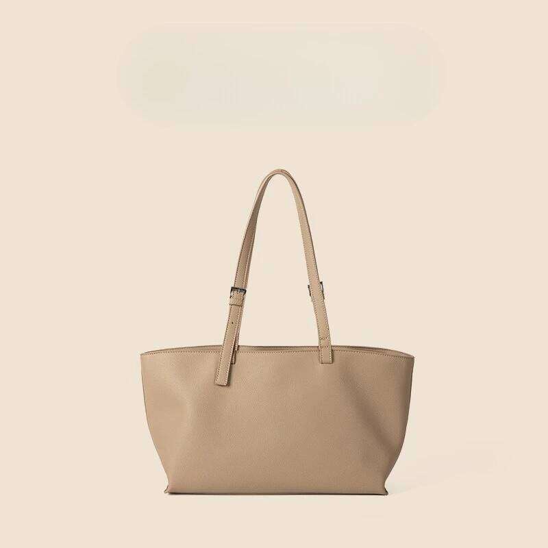 PU Leather Tote Bag Lightweight Large Capacity Women Shoulder Hasp Closure Casual Style Commuting Underarm Bags Suotong1025