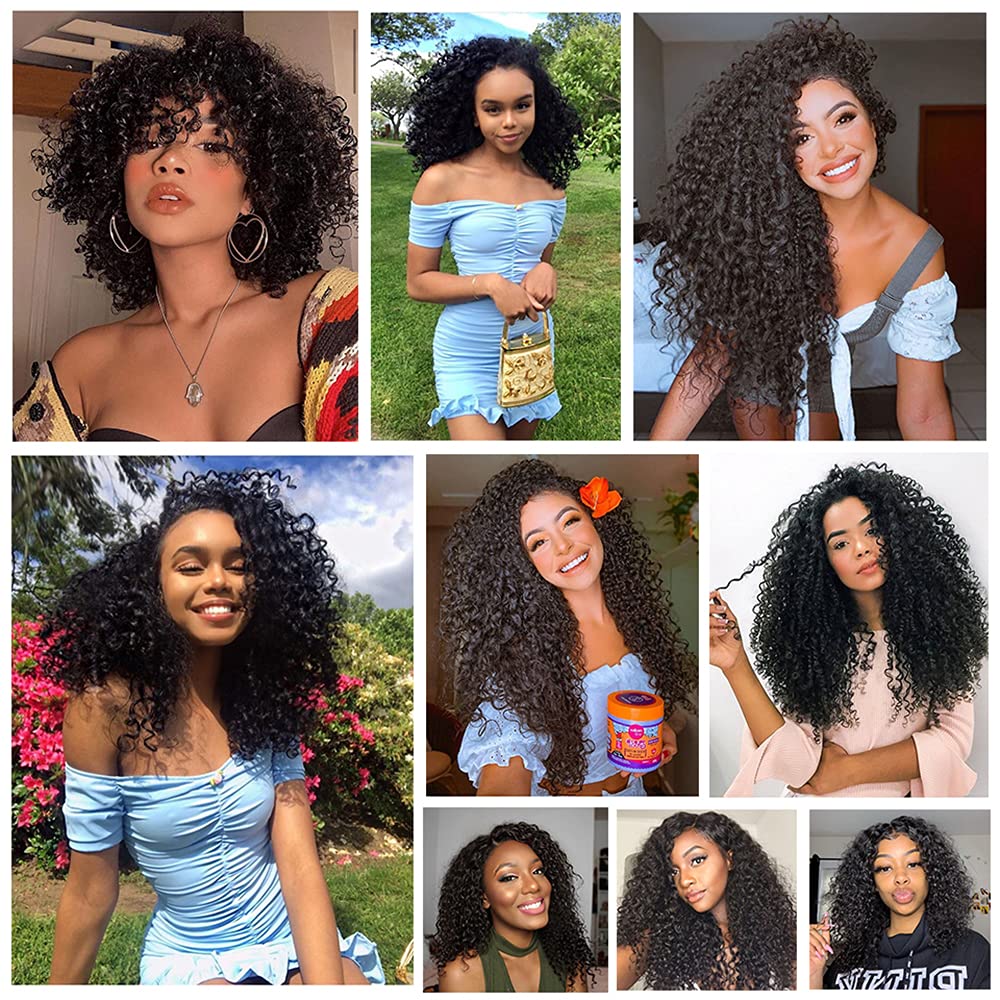 Kinky Curly Bundles Human Hair 8-32 Inch 100g Unprocessed Virgin Remy Weave Natural Color 100 Percent Human Hair