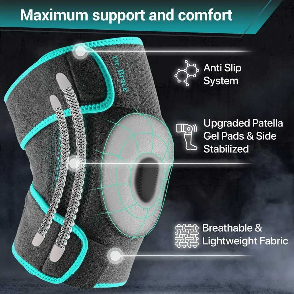 1pcs knee brace hiking outdoor running cycling mens and womens non slip spring support knee joint protection equipment Y251024