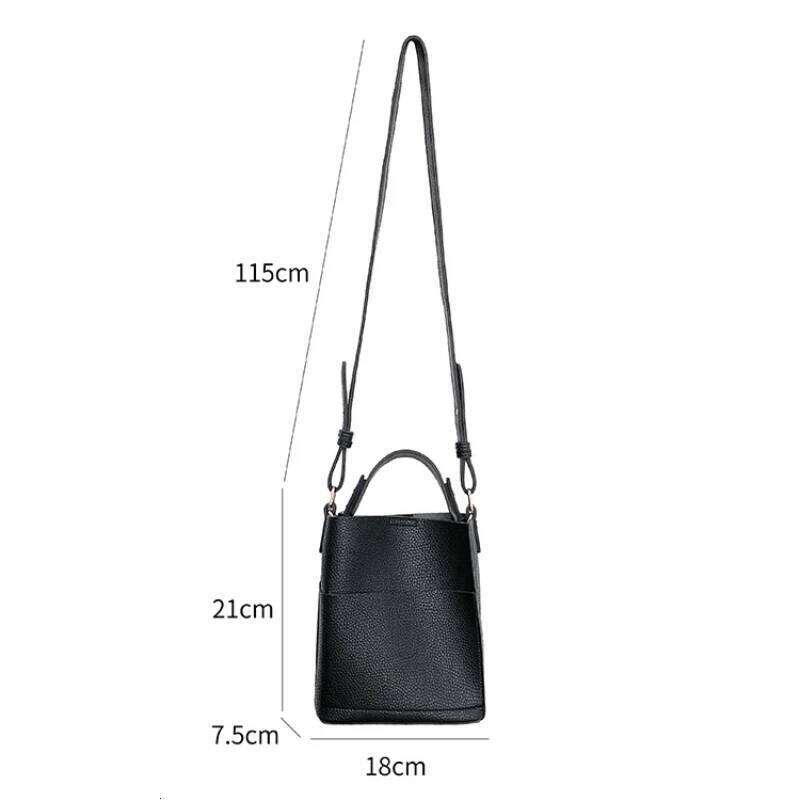 Jonlily Women PU Leather Shoulder Female Fashion Handbag Totes Small Bucket Crossbody Bag Casual Daybag Purse -Kg1576 251023 1025