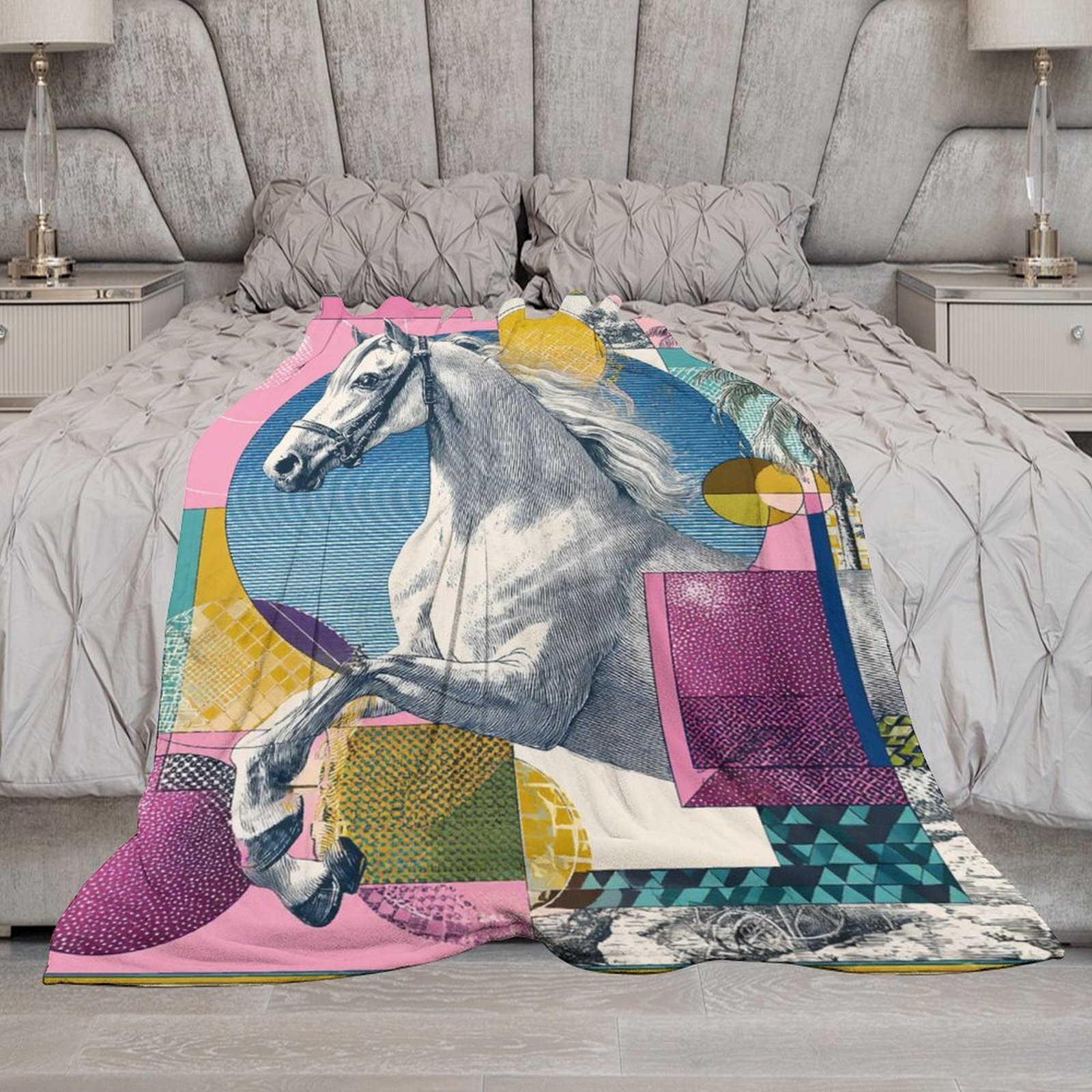 H Designer Horse blanket blanket throw cashmere vibration blanket copert Home Travel Throw Summer Air Conditioner Beach home bedding blankets throws H