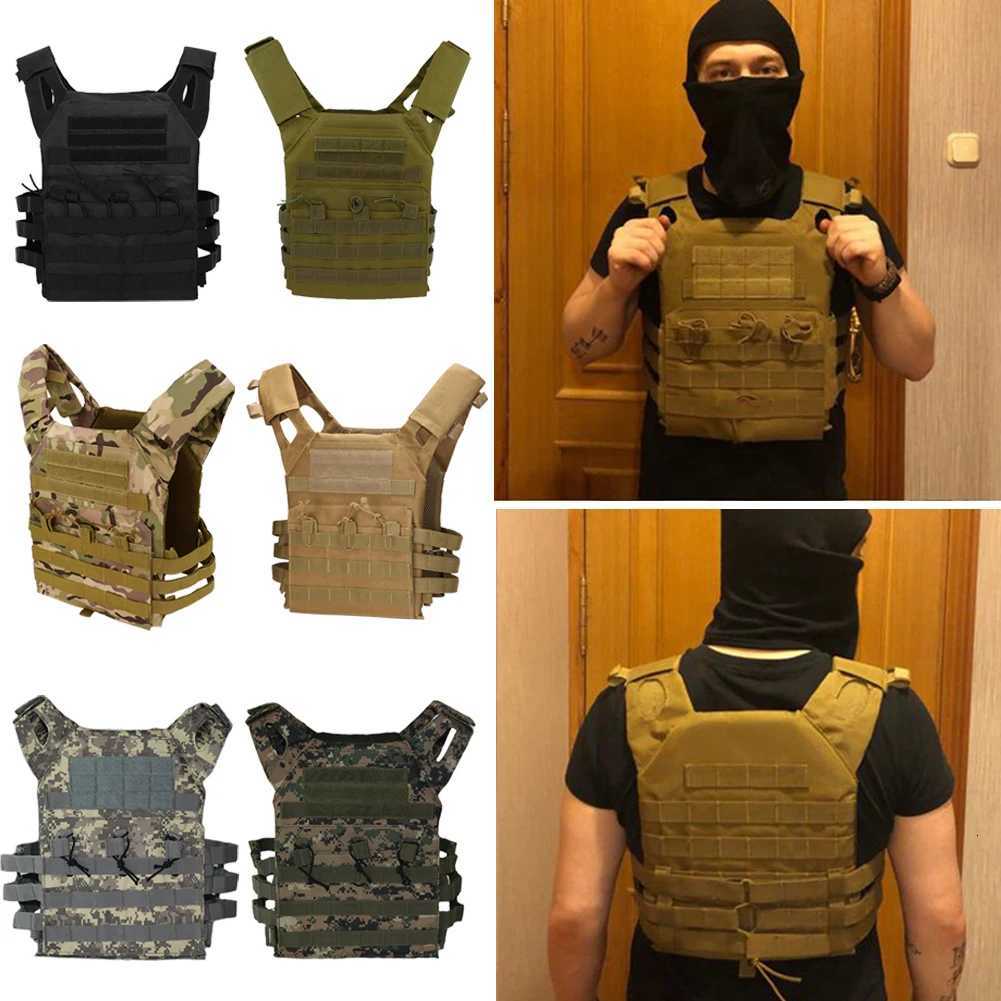 Tactical Vest Waterproof Outdoor Body Armor Lightweight JPC Mol Plate Carrier Hunting Vest CS Game Jung Security Equipment Y251022