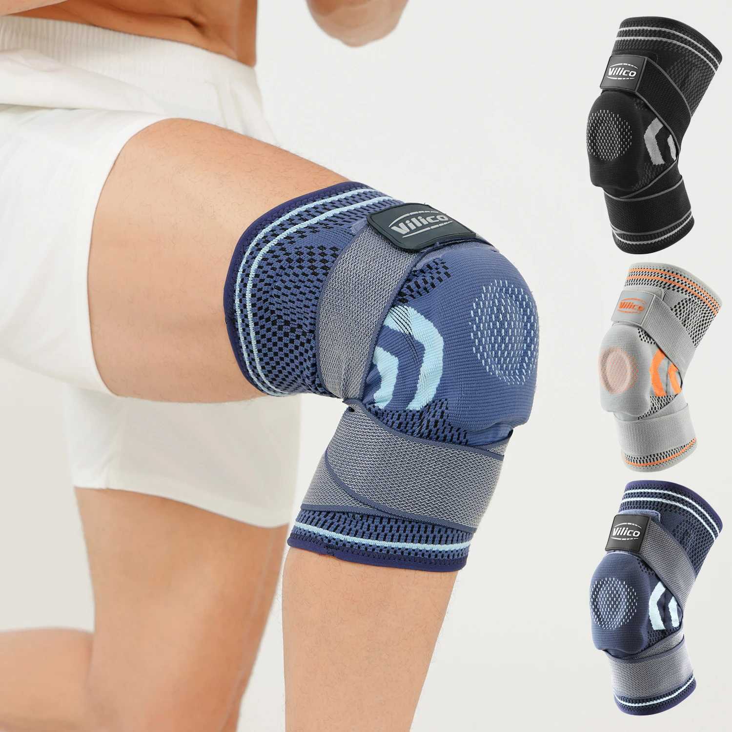 1PC Knee Brace Compression Knit Knee Pad For Sports Quickly Absorb Perspiration Keep Knees Warm Knee Boosters Breathable Support Y251024