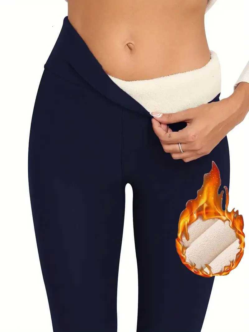 Warm Lined Base Layer Pants Sheepskin Fleece Thermal Trousers Comfortable Underwear for Cold WeatherT251025