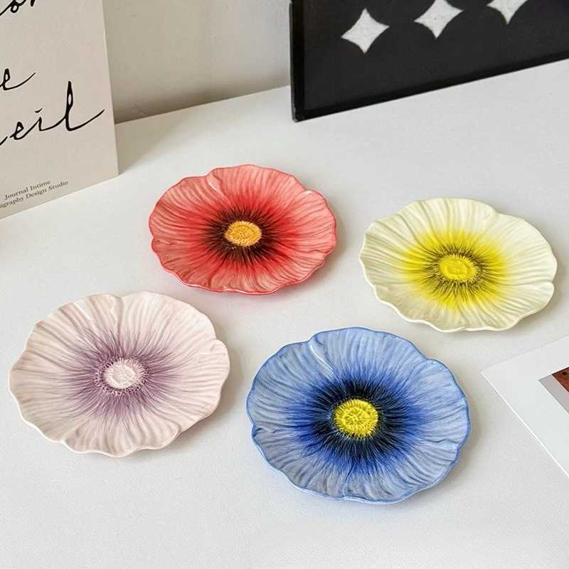 Ceramic Sushi Dish Restaurant Appetizer Tableware Molecar Cuisine Tableware Dessert Snack Plate Dipping Sauce Fruit Platter Y251025