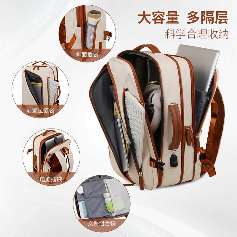 Backpack Unisex New Simple Business Computer Backpack Outdoor Large Capacity Travel Bag Student School Bag for Boys W251025