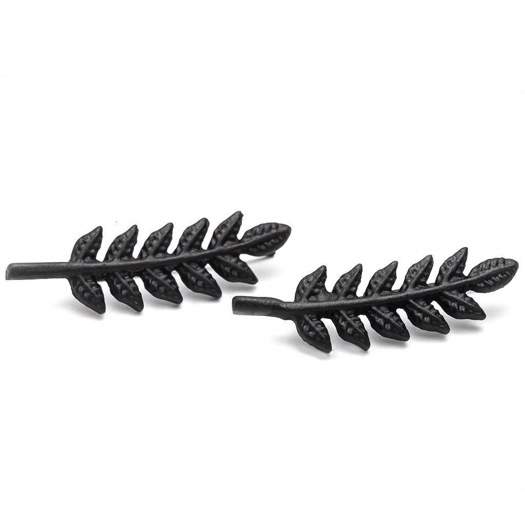 New Fashion Simple Leaf-Shaped Earrings Ear Cuffs for Women