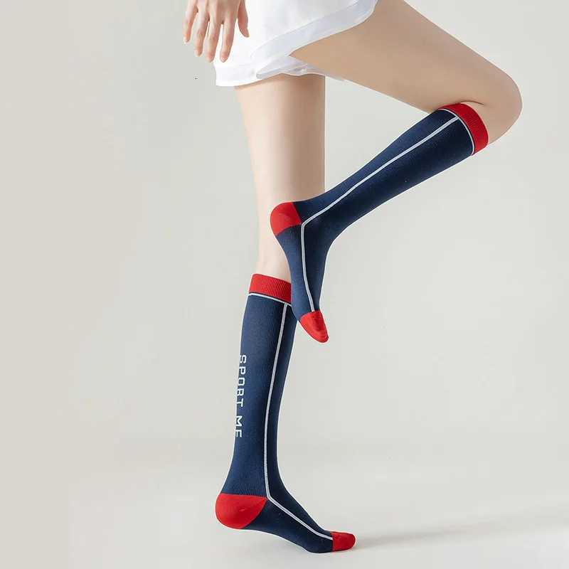 Compression Socks For Women Professional Sports Fitness Running Cycling Women Socks Highly Elastic Breathable Shaping Long Socks Y251024
