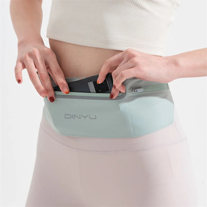Men Women Running Waist Pack Wallet Adjustable Sports Pouch Belt Portable Phone Holder Gym Bag Invisible Waterproof Waistband 251023