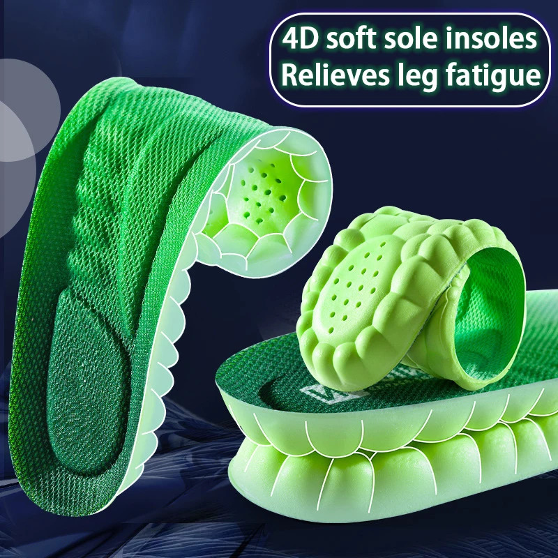 1 pair elasticity sports insoles Wormwood antiodour Breathable comfortable soft insoles sneakers Shockabsorbing insoles251020