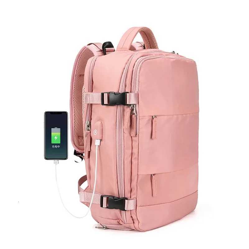 New Womens Travel Backpack Airplane Large Capacity MultiFunction Luggage Lightweight Waterproof Casual Bag Notebook Bagpacks W251025