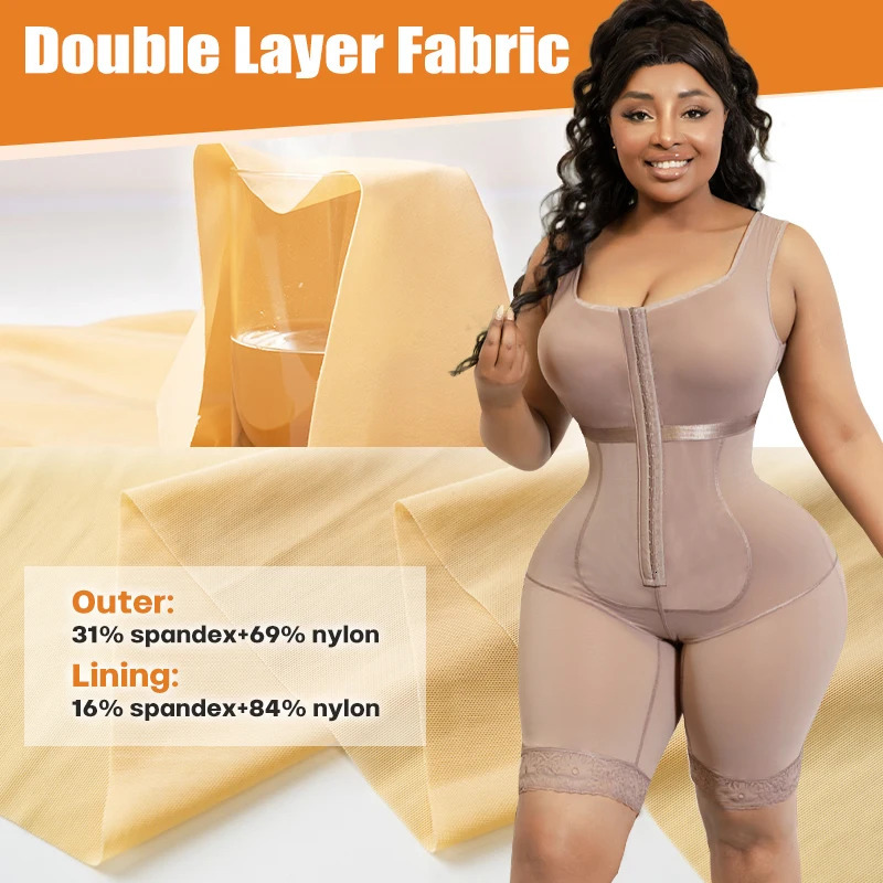 Women Full Body Lipo Postop Recovery Shapewear Bodysuit Thigh And Arm Trainer Butt Lifter Tummy Control Body Shaper With Bra 251022