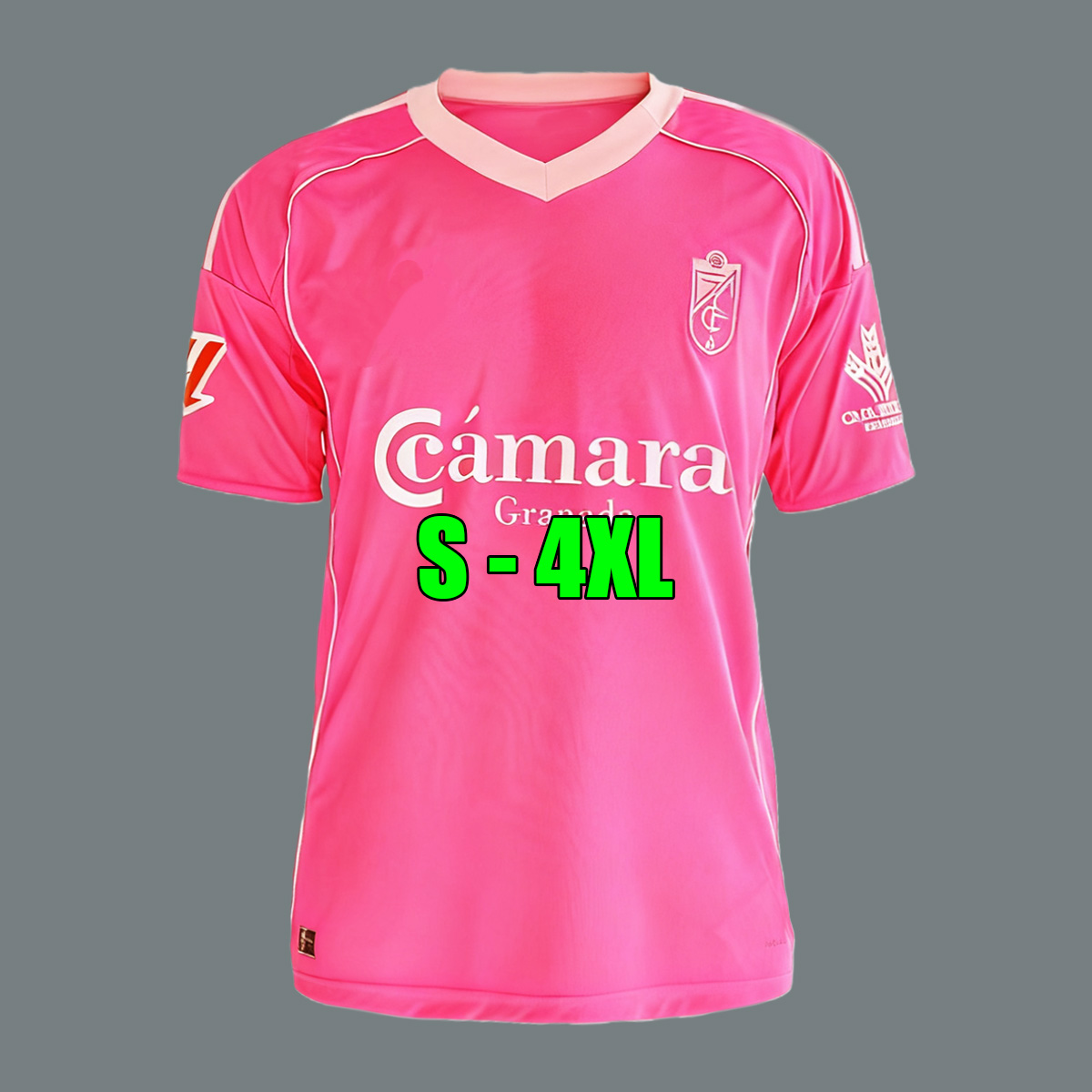 S-4XL 25 26 Granada CF soccer jersey 2025 2026 4Th FAYE SOLA BLANCO PINK Men Football Shirts