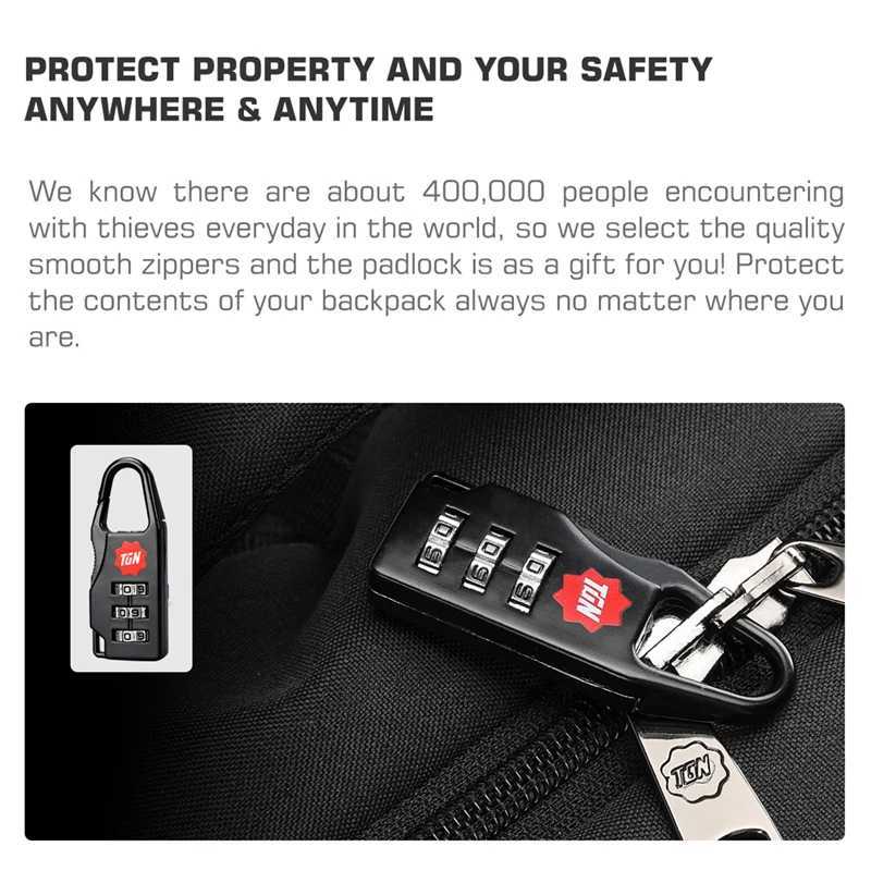 Tigernu Large Capacity Backpack 156inch Laptop Backpack Anti Theft Men Backpack College Schoolbag Travel Backpack Bag For Men W251025