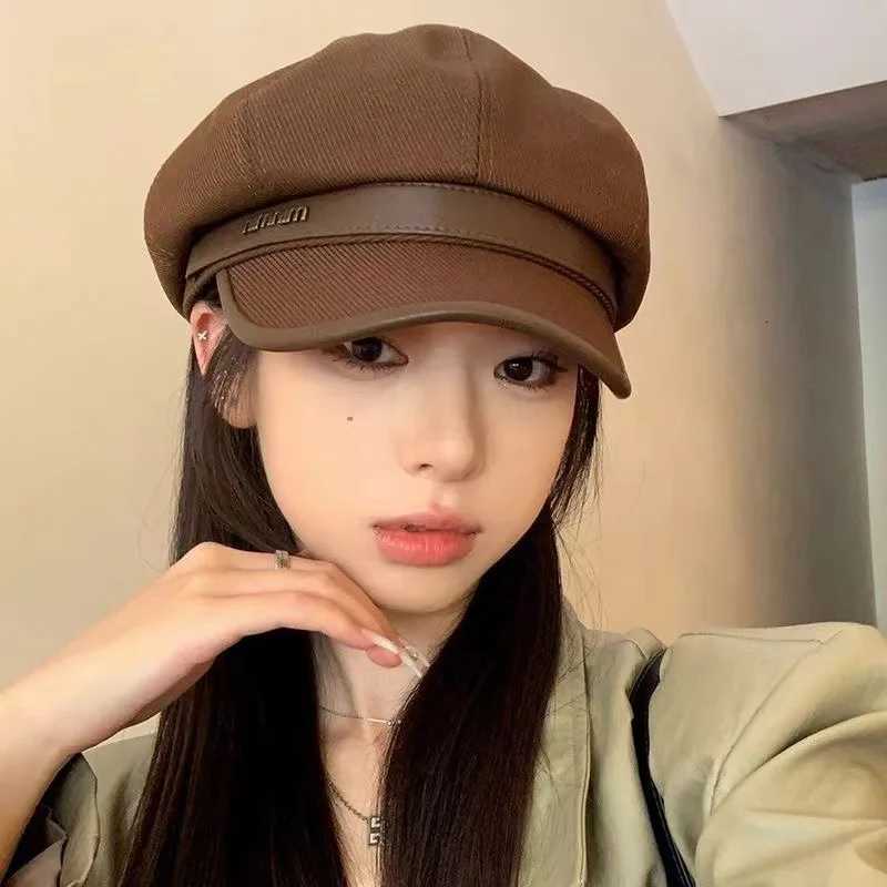 Retro Maillard style Korean version versatile hat for winter new style with a stylish and casual look that accentuates the face Y251025