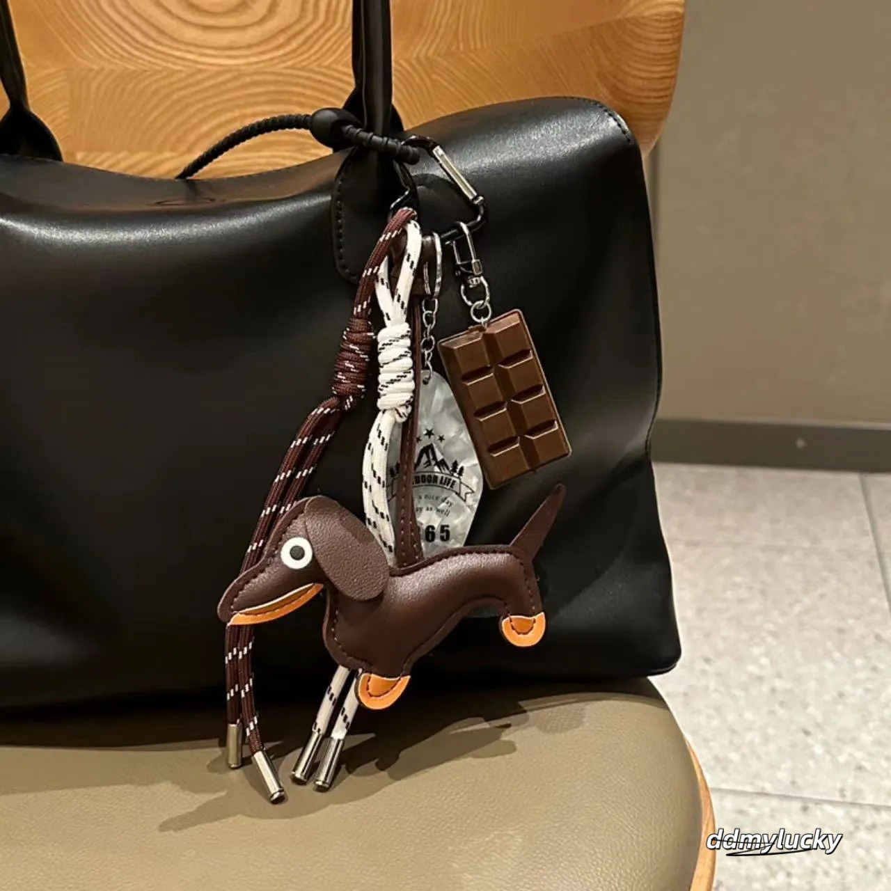 Dachshund Plush Charm - Designer Style Bag Accessory, Keychain, Car Lanyard, Baseball Decoration Ddmylucky
