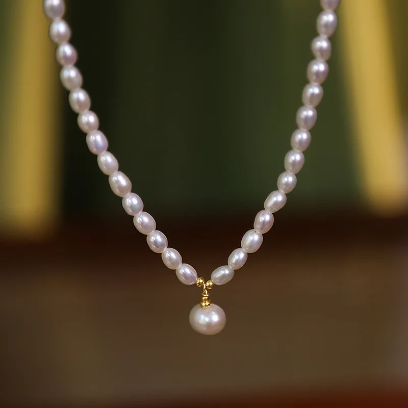 100 Natural Bright Freshwater Pearl 14K Gold Filled Female Chains Necklace Jewelry For Women Mothers Day Gifts Never Fade 251016