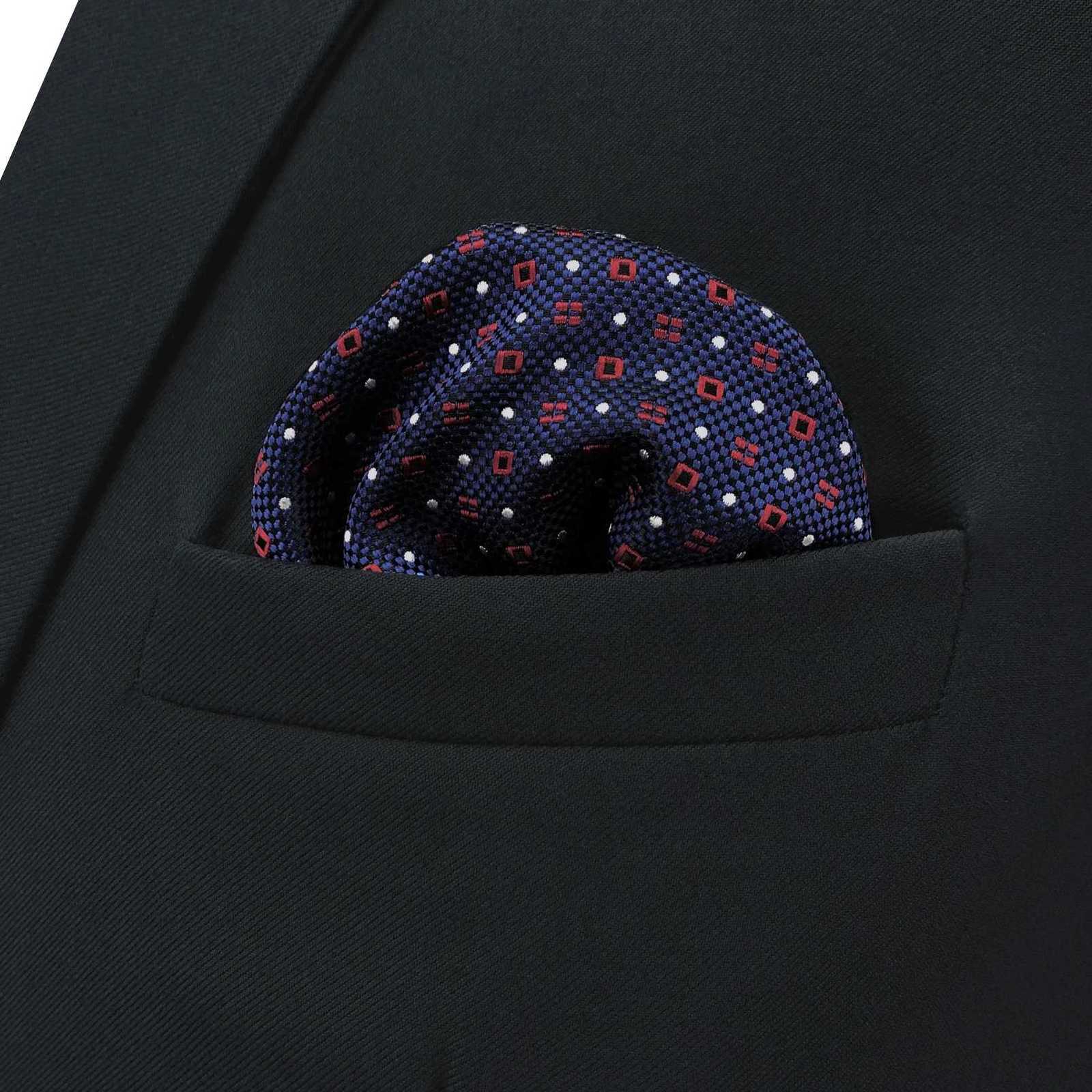 Colorf Dots Crimson Busin Mticolor Pocket Square Mens Classic Suit Gift Handkerchief Checkes Acceossories Y251024