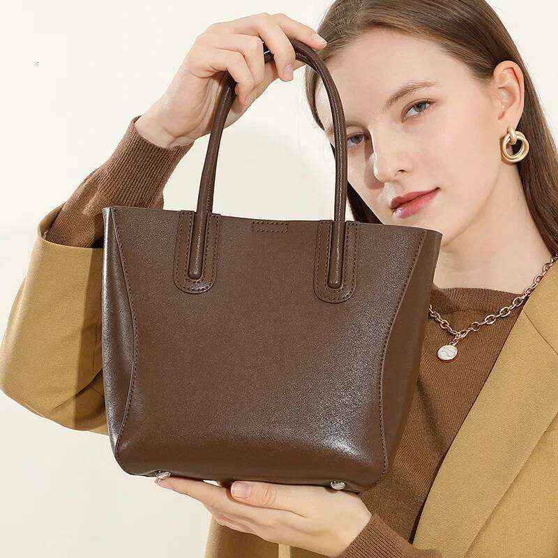 High Quality Women Soft Genuine Leather Large Capacity Female Shoulder Crossbody Bag Classic Designer Girls Handbag Purse Suotong1025