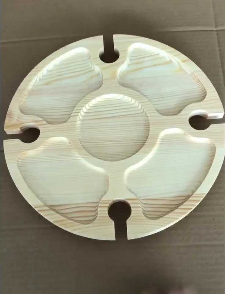 Outdoor Portable Folding Wine Picnic Wooden Table Camping Cheese Board Tray Foldable Snack Table Wine Rack Tourist Fruit Table Y251025