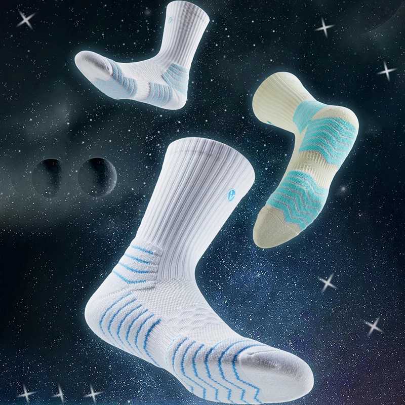 High Quality Professional Brand Sport Socks Breathable Basketball Socks Outdoor Sports Racing Cycling Socks Footwear Y251024