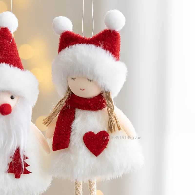 Christmas Tree Hanging Angel Doll Kids Toys New Year Ornaments Pendants 2025 Navidad Noel Home Decoration New Year Gifts 2026 C251024