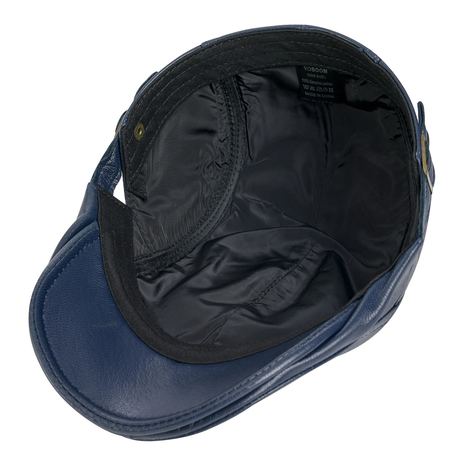 VOBOOM Mens Genuine Lambskin sboy Cap Leather Hat Adjustable Beret Caps Classic Golf Flat Ivy Cap Gatsby Driving Fishing Hat 251021