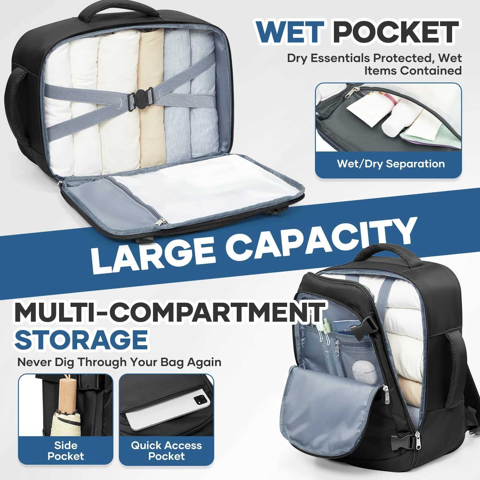 Under Seat Travel Backpack Wizz 40x30x20 Airplane Travel Backpack Convenient Outdoor Men Laptop Backpack Outdoor CarryOn Bag W251025