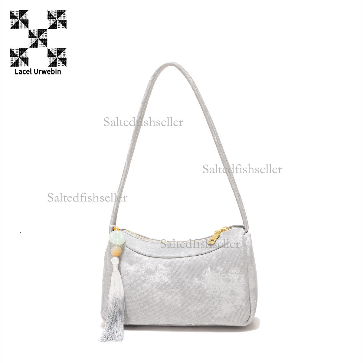 Lacel Urwebin Designer New Single Shoulder Underarm Bag Fashion Luxury Women's Tassel Chinese Cross Shoulder Small Square Bag Daily Versatile Sto