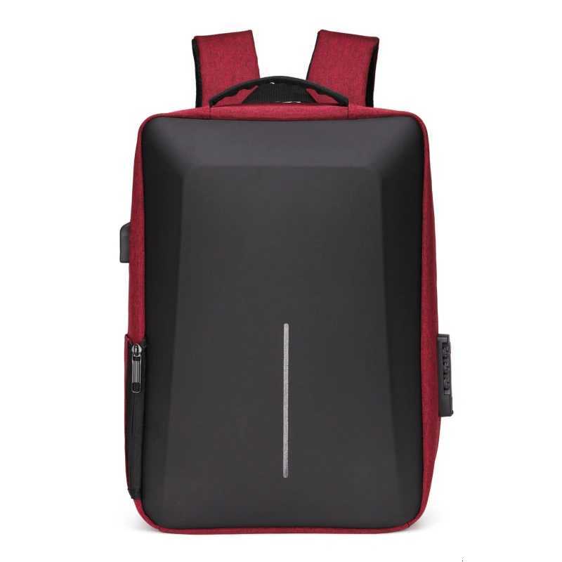 Mens Casual Hard Shell Backpack Antitheft Backpack High Capacity Travel USB Charging Bag Fasion Business Computer Bag For Male W251025