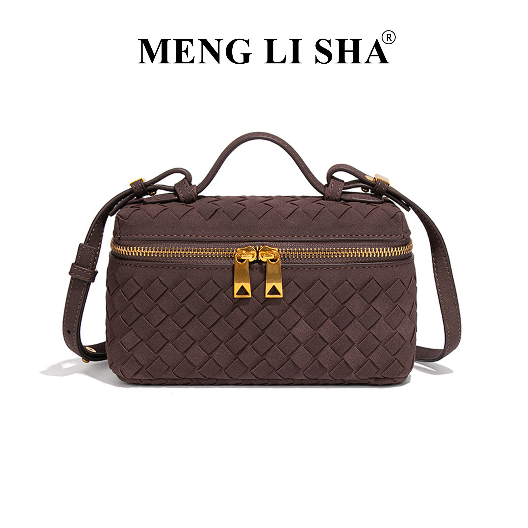 Luxury Brand Designer Bag Autumn Winter New Matte Handwoven Lunch Box Bag Trendy Fashion Single Shoulder Crossbody Handheld Box Bag