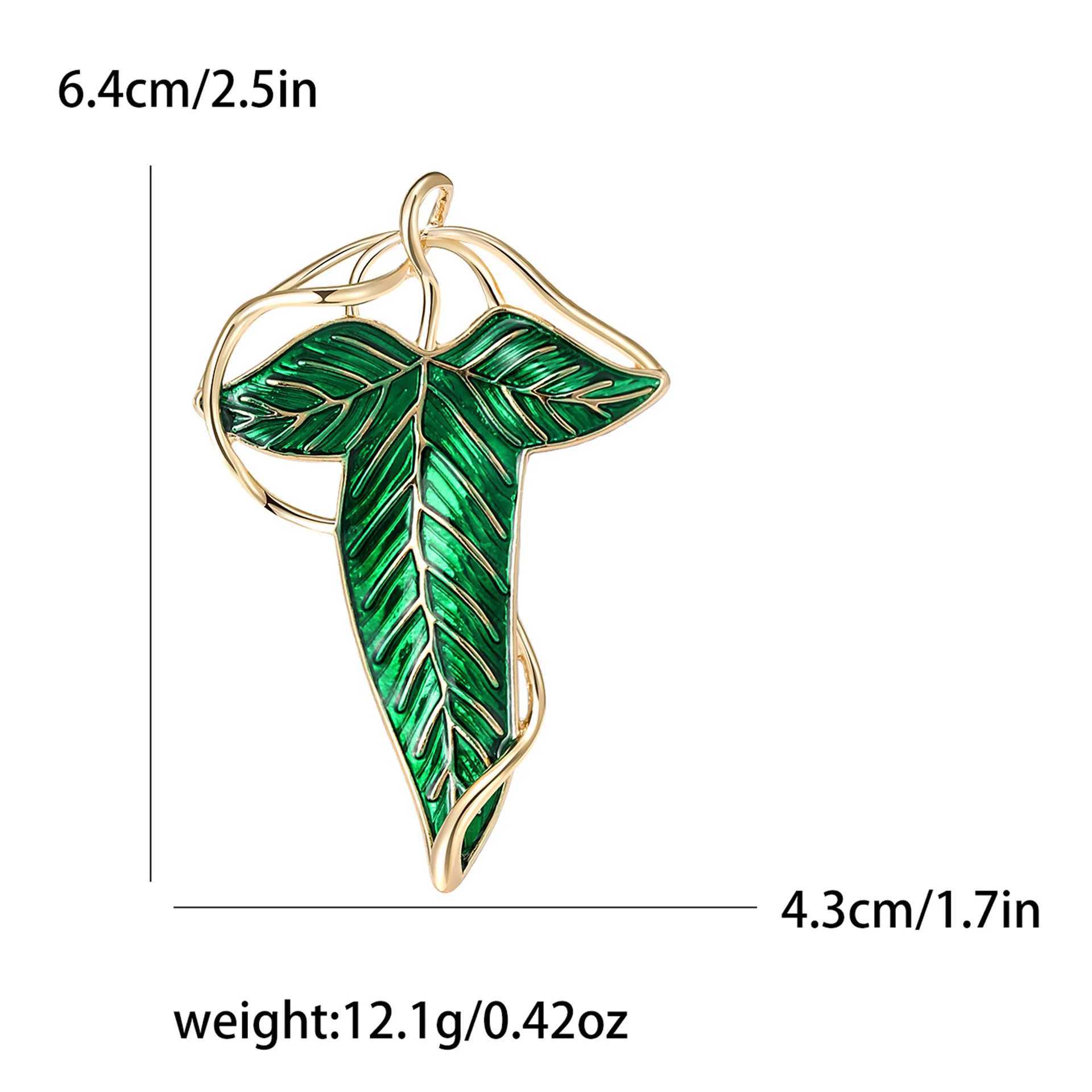 Fashion The Lord of the Rings Brooches For Women Unisex Vintage Enamel Plants Leaves Pins Casual Party Brooch Jewelry Gifts J251115