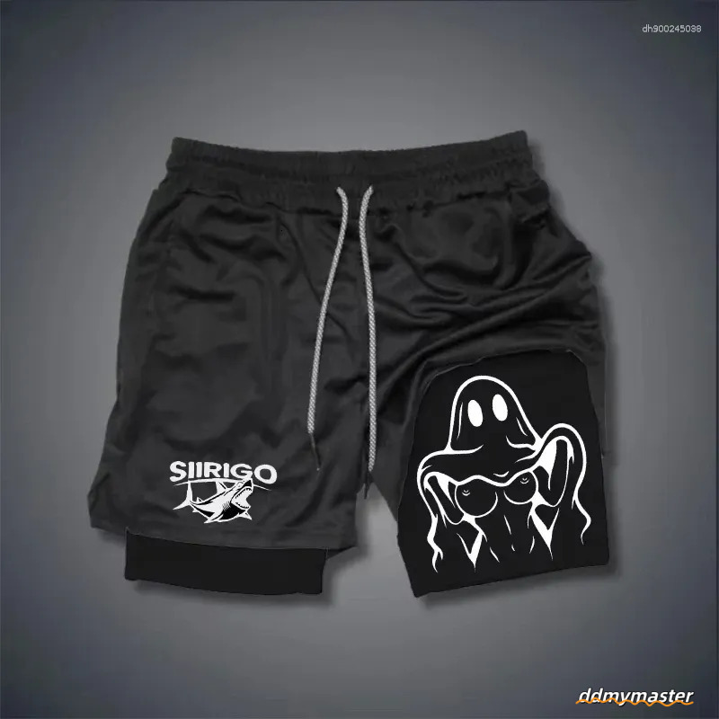 Men's Double Layer Running Shorts - Quick Dry Breathable Gym & Fiess Apparel Ddmymaster