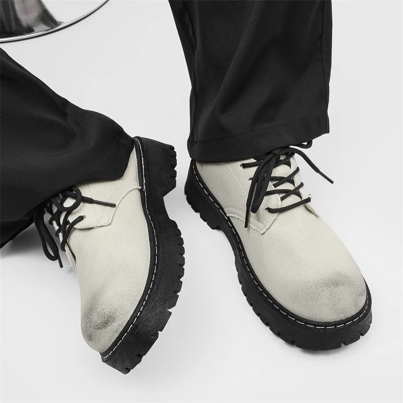 Board Shoes Breathable Style Outdoor Walking Young Handsome Shoes Versatile Daily 3946 Thick Soled Casual Mens Shoes 251023