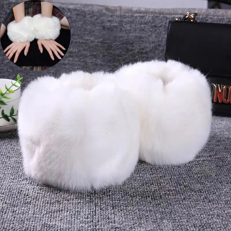 1 Pair Womens Clothing Accessories Oversleeve Wrist Faux Fur Wrist Cuffs Warm Furry Wristbands Furry Wrist Cuff Arm Warmer 251023