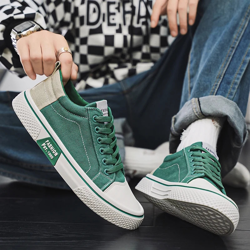 Mens Canvas Shoes Outdoor Fashion Skateboard Shoes for Men Comfor NonSlip Casual Sneakers Breathable Men Walking Shoes 251023