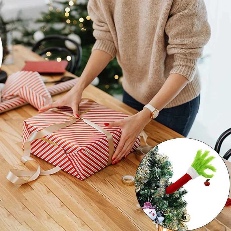 Elf Christmas Tree Decoration Doll Green Fur Monster Arm Doll Elf Decorations Xmas Room Tree Decor Party Supplie Room Tree Decor C251024