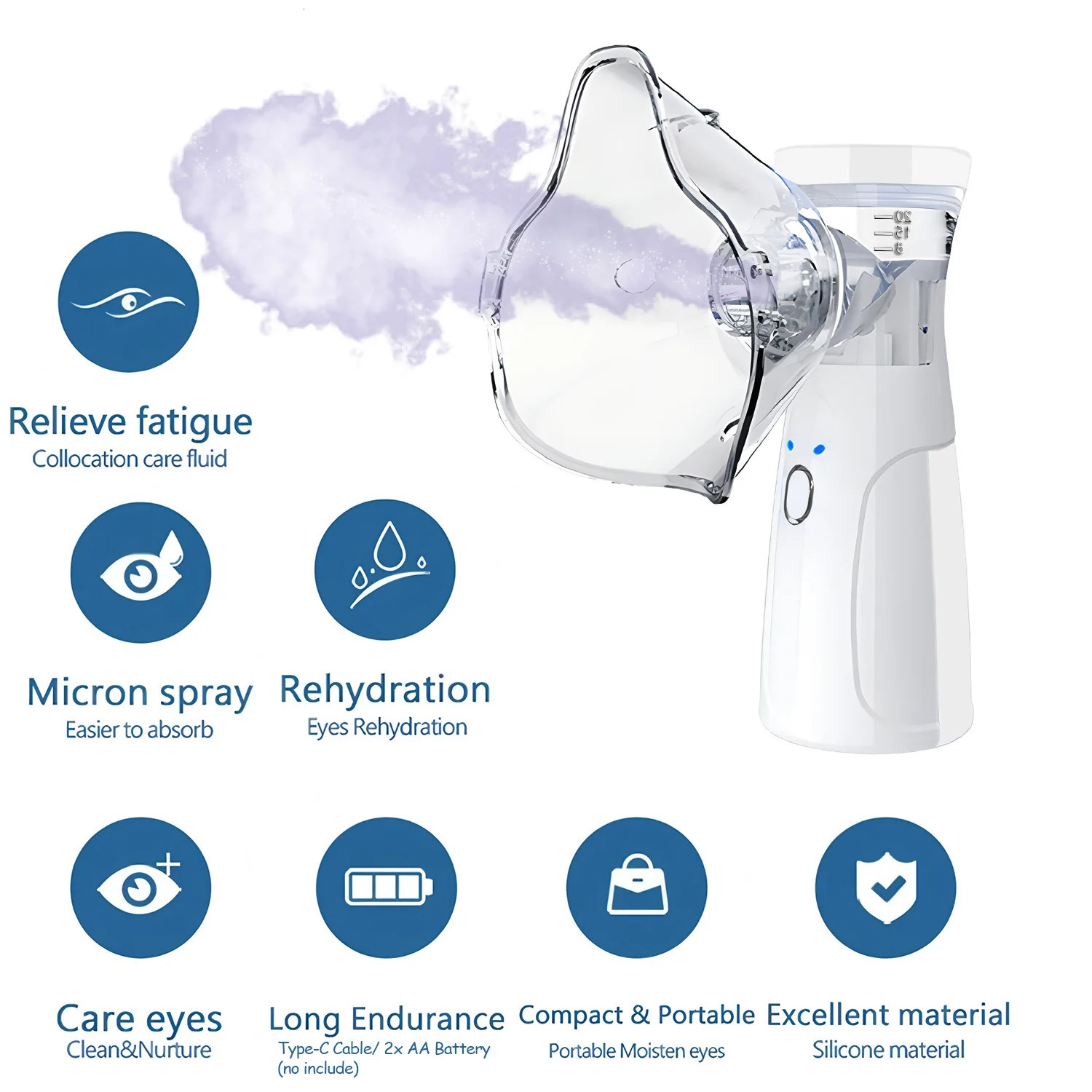 Sprayhead Nano Mist Sprayer Mini Handheld Hydrating Humidifier Skin Care Portable Facial Steamer Nebulizer 251023