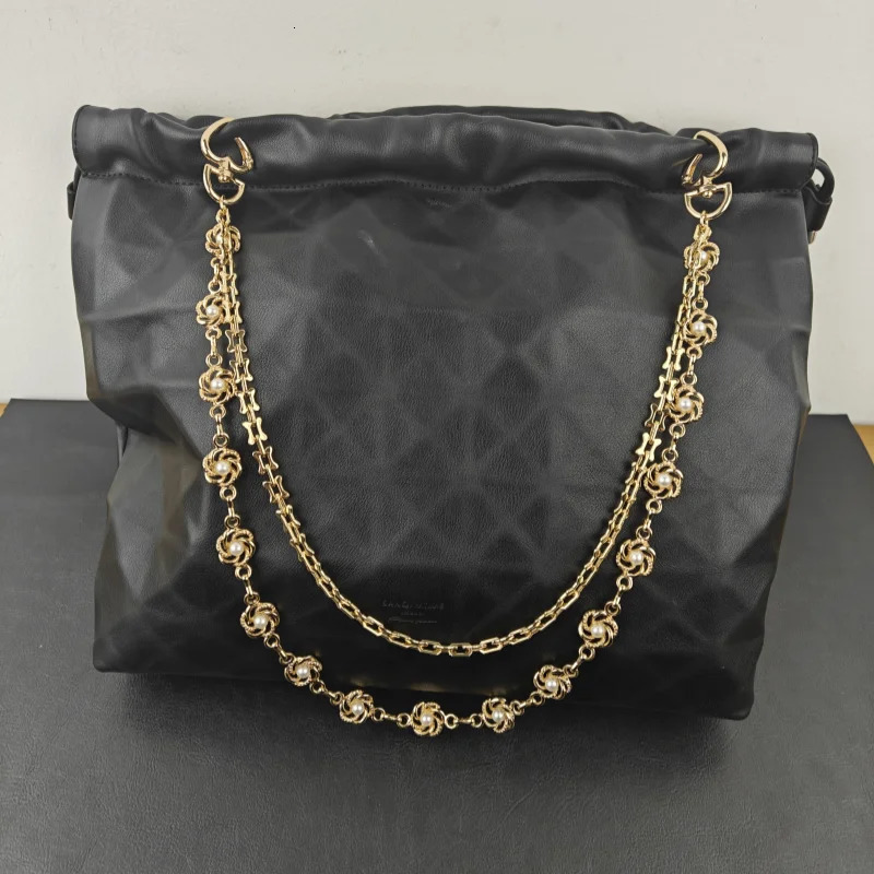 Original Golden Rose Pearl Ladies Pants Chain Bilayer Packet Chain Fashion Female Ones Waist Accessories Jewelry 251023