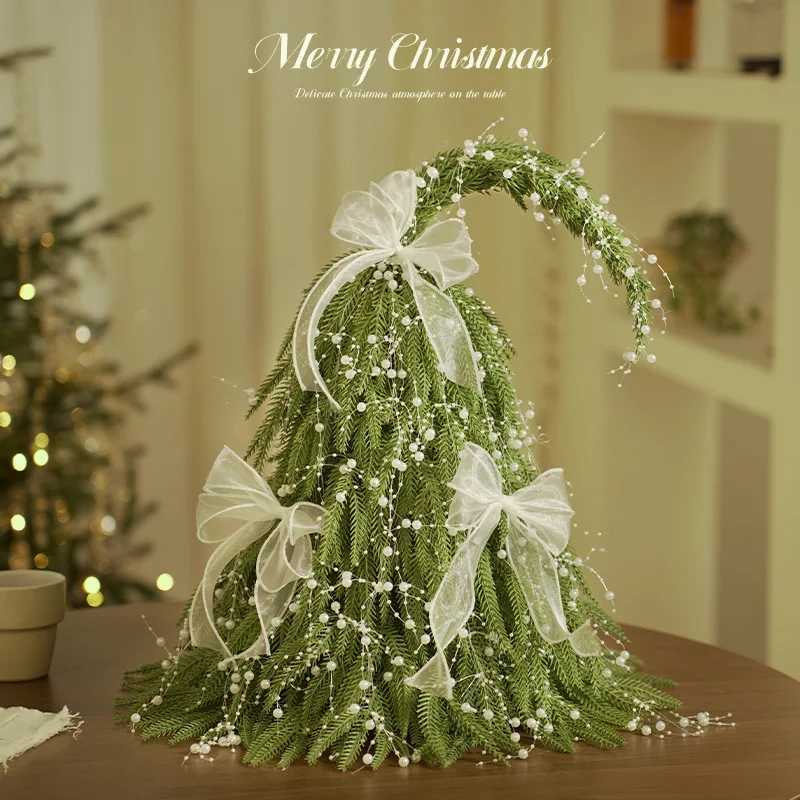Simulated Encrypted Desktop PE Christmas Tree Mini Christmas Tree Ornament Magic Crooked Neck Christmas Tree Decoration C251024